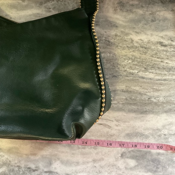 Dark green purse, Macy’s brand purse, leather purse - Picture 14 of 16